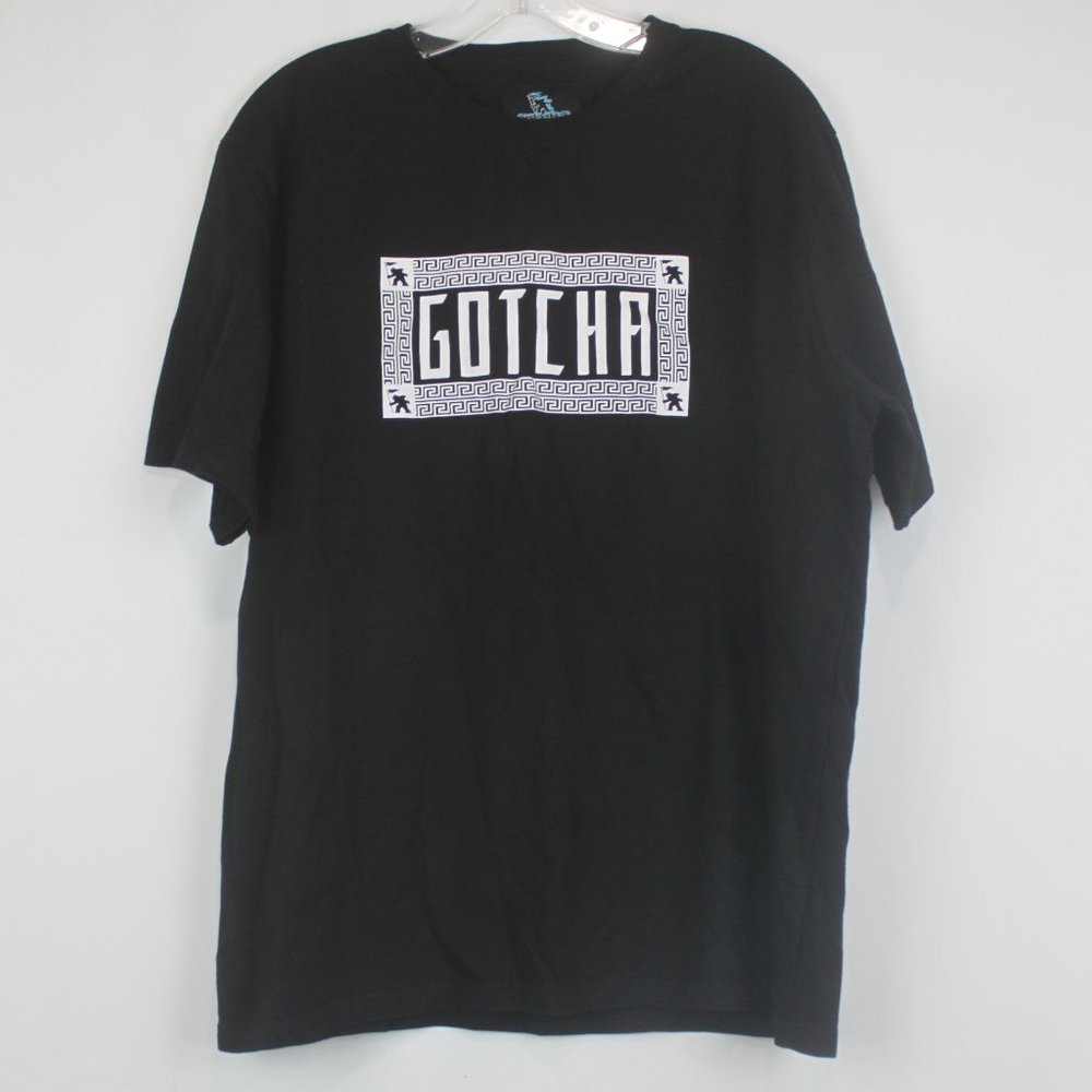 Gotcha XL Black Graphic Short Sleeve T-Shirt
